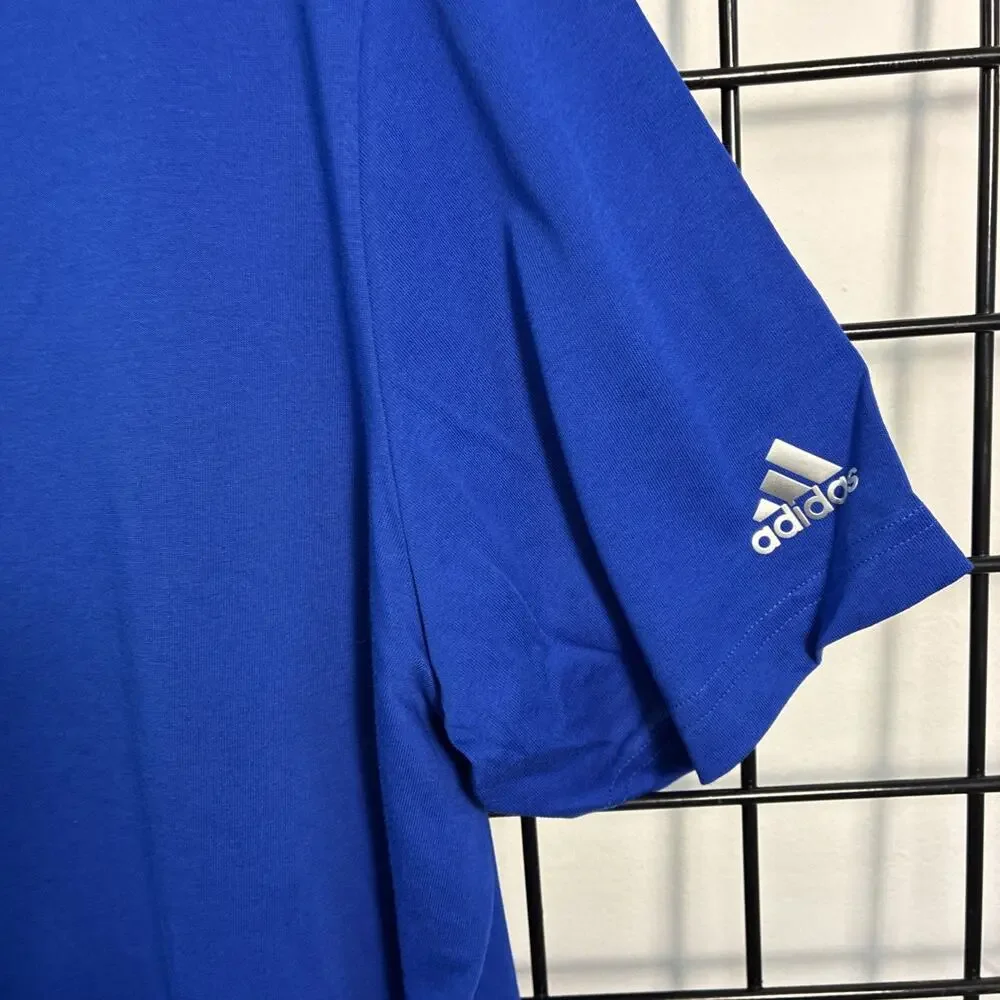 Adidas Men's XL Royal Blue Cotton Blend Polo A322